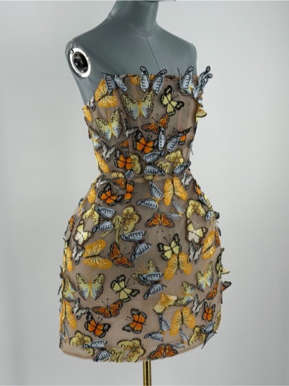 🆕 BRONX & BANCO 🧿 NWOT Bella Butterfly Maraya Strapless Mini Dress, Sz M US 6 - Picture 4 of 16
